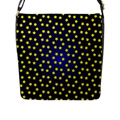 Star Christmas Yellow Flap Messenger Bag (l)  by Nexatart