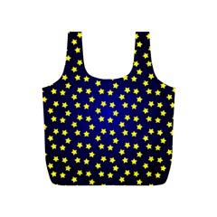 Star Christmas Yellow Full Print Recycle Bags (s)  by Nexatart