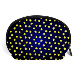 Star Christmas Yellow Accessory Pouches (large)  by Nexatart