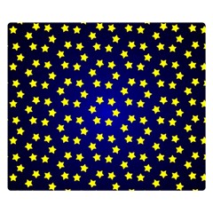 Star Christmas Yellow Double Sided Flano Blanket (small)  by Nexatart