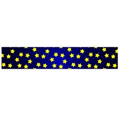 Star Christmas Yellow Flano Scarf (large) by Nexatart