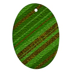 Stripes Course Texture Background Ornament (oval) by Nexatart