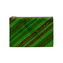 Stripes Course Texture Background Cosmetic Bag (medium)  by Nexatart