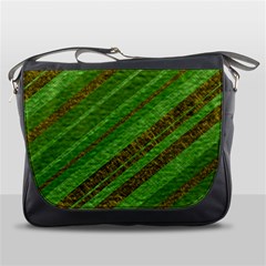 Stripes Course Texture Background Messenger Bags by Nexatart