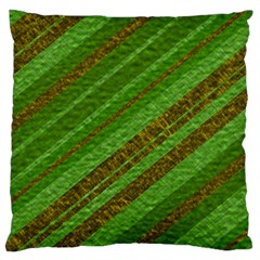 Stripes Course Texture Background Large Cushion Case (two Sides) by Nexatart