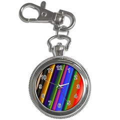 Strip Colorful Pipes Books Color Key Chain Watches by Nexatart