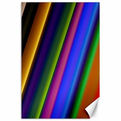 Strip Colorful Pipes Books Color Canvas 24  X 36  by Nexatart