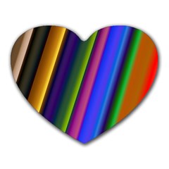 Strip Colorful Pipes Books Color Heart Mousepads by Nexatart