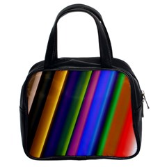 Strip Colorful Pipes Books Color Classic Handbags (2 Sides) by Nexatart