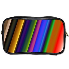 Strip Colorful Pipes Books Color Toiletries Bags 2-side by Nexatart