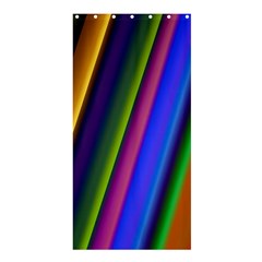 Strip Colorful Pipes Books Color Shower Curtain 36  X 72  (stall)  by Nexatart