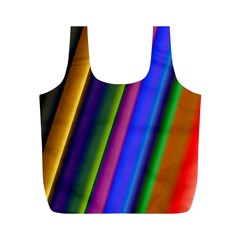 Strip Colorful Pipes Books Color Full Print Recycle Bags (m)  by Nexatart