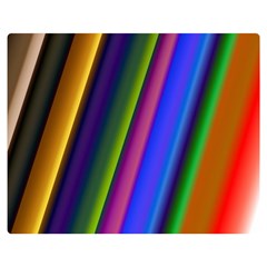 Strip Colorful Pipes Books Color Double Sided Flano Blanket (medium)  by Nexatart