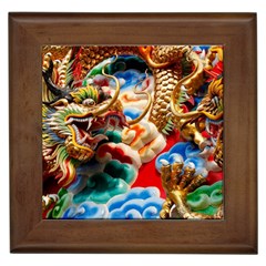 Thailand Bangkok Temple Roof Asia Framed Tiles by Nexatart