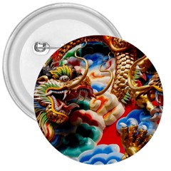 Thailand Bangkok Temple Roof Asia 3  Buttons by Nexatart