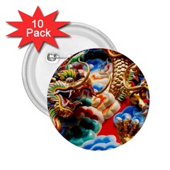 Thailand Bangkok Temple Roof Asia 2 25  Buttons (10 Pack)  by Nexatart