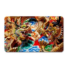 Thailand Bangkok Temple Roof Asia Magnet (rectangular) by Nexatart