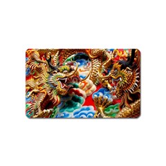 Thailand Bangkok Temple Roof Asia Magnet (name Card) by Nexatart