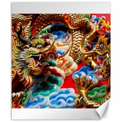 Thailand Bangkok Temple Roof Asia Canvas 8  X 10  by Nexatart