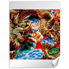 Thailand Bangkok Temple Roof Asia Canvas 36  X 48   by Nexatart