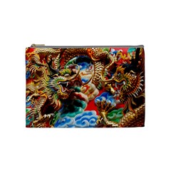 Thailand Bangkok Temple Roof Asia Cosmetic Bag (medium)  by Nexatart