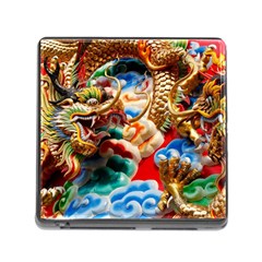 Thailand Bangkok Temple Roof Asia Memory Card Reader (square) by Nexatart