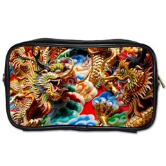 Thailand Bangkok Temple Roof Asia Toiletries Bags by Nexatart