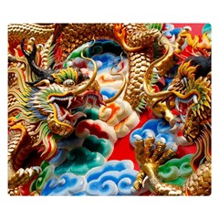 Thailand Bangkok Temple Roof Asia Double Sided Flano Blanket (small)  by Nexatart