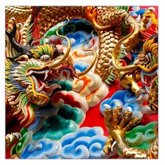 Thailand Bangkok Temple Roof Asia Large Satin Scarf (square) by Nexatart