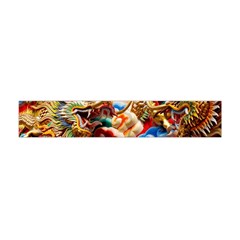 Thailand Bangkok Temple Roof Asia Flano Scarf (mini) by Nexatart