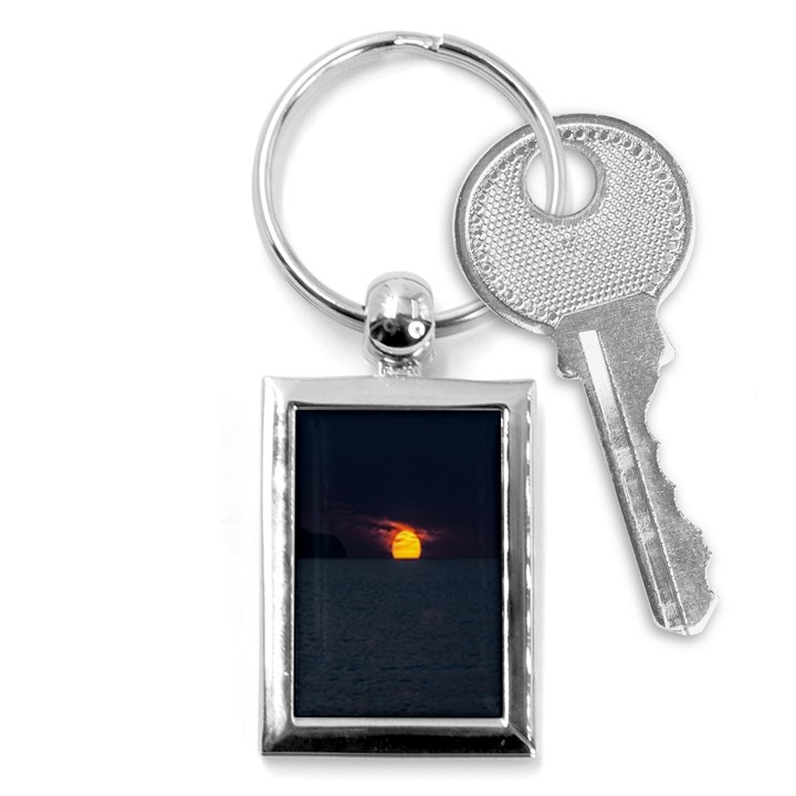 Sunset Ocean Azores Portugal Sol Key Chains (Rectangle) 