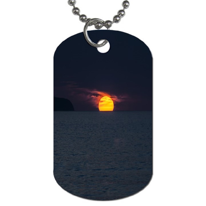 Sunset Ocean Azores Portugal Sol Dog Tag (Two Sides)