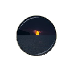 Sunset Ocean Azores Portugal Sol Hat Clip Ball Marker by Nexatart