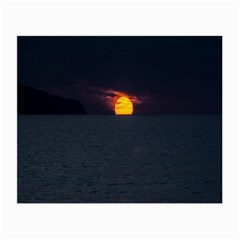 Sunset Ocean Azores Portugal Sol Small Glasses Cloth (2-side) by Nexatart