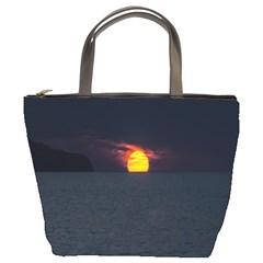 Sunset Ocean Azores Portugal Sol Bucket Bags by Nexatart