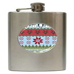 Ugly Christmas Xmas Hip Flask (6 Oz) by Nexatart