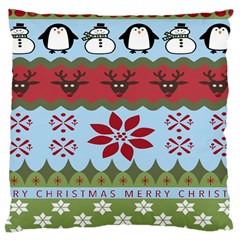 Ugly Christmas Xmas Large Cushion Case (one Side)