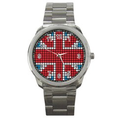 The Flag Of The Kingdom Of Great Britain Sport Metal Watch by Nexatart