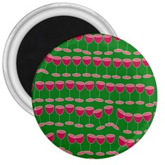 Wine Red Champagne Glass Red Wine 3  Magnets