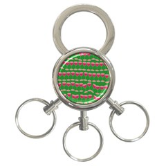 Wine Red Champagne Glass Red Wine 3-ring Key Chains by Nexatart