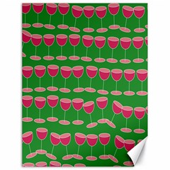 Wine Red Champagne Glass Red Wine Canvas 18  x 24  