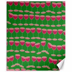 Wine Red Champagne Glass Red Wine Canvas 20  x 24  