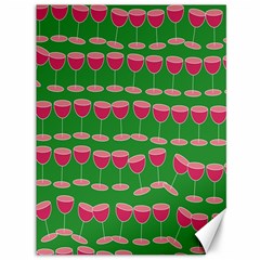 Wine Red Champagne Glass Red Wine Canvas 36  x 48  