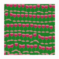 Wine Red Champagne Glass Red Wine Medium Glasses Cloth (2-Side)