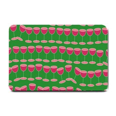 Wine Red Champagne Glass Red Wine Small Doormat 