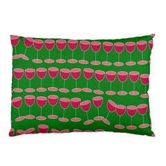 Wine Red Champagne Glass Red Wine Pillow Case