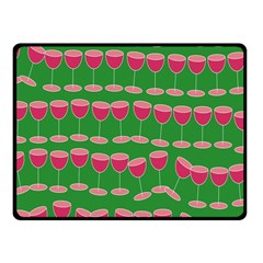 Wine Red Champagne Glass Red Wine Fleece Blanket (small) by Nexatart