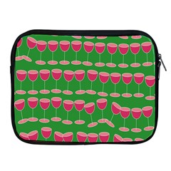 Wine Red Champagne Glass Red Wine Apple iPad 2/3/4 Zipper Cases