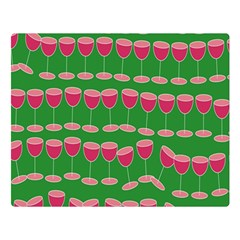 Wine Red Champagne Glass Red Wine Double Sided Flano Blanket (large)  by Nexatart