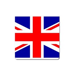 Union Jack Flag Square Magnet by Nexatart